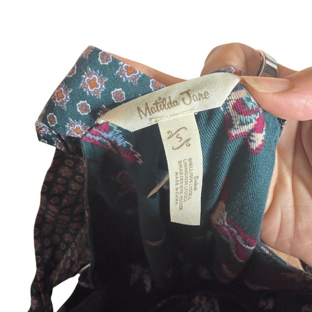 Matilda Jane Evergreen Dream womens jumpsuit small birds butterfiles - Picture 3 of 9